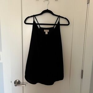 Black velvet LOFT top